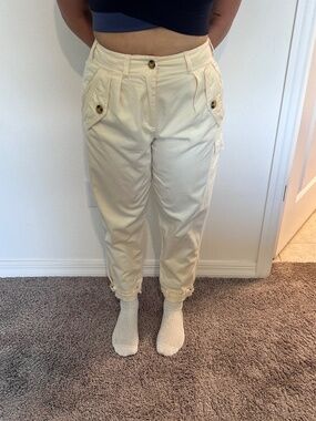 REISS Bleeker Cream Utility Cargo Pants Women’s Size US 4 / EU 36